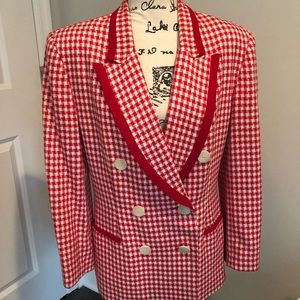 Ann Taylor Checkered Vintage Blazer